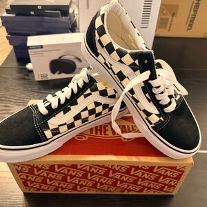 Vans Classic Black and White Checkered Shoes